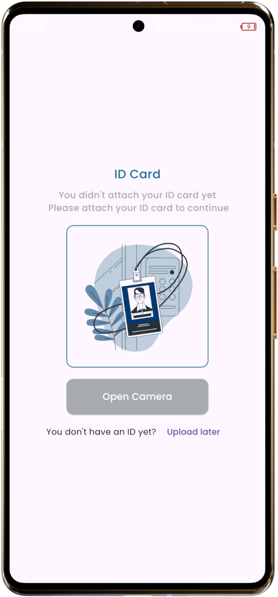 Upload Student ID Card