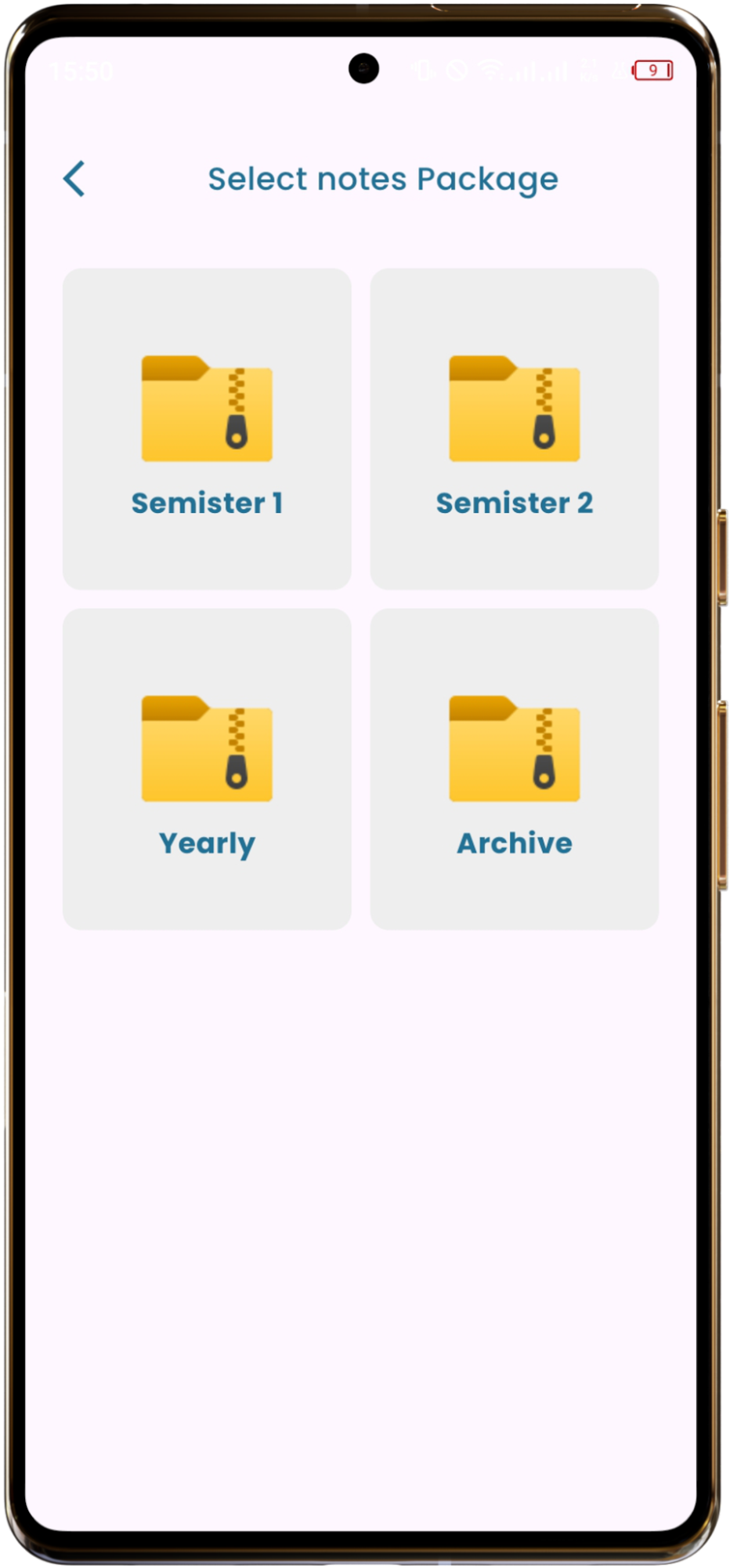 Notes Interface