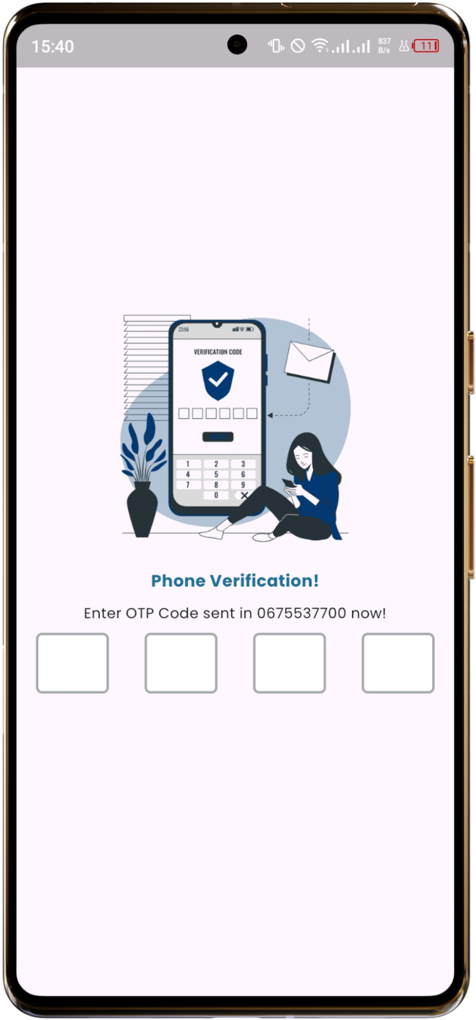 OTP Verification Screen